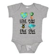 thumbnail image 1 of Inktastic Earth Day Plant a Tree Save the Bees Save the Seas Love Your Mother Earth Boys or Girls Baby Bodysuit, 1 of 5