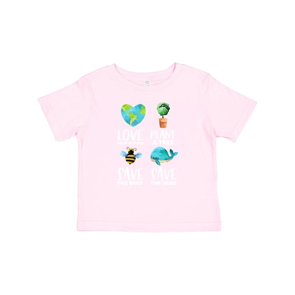Inktastic Earth Day Plant a Tree Save the Bees Save the Seas Love Your Mother Earth Boys or Girls Baby T-Shirt