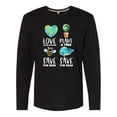 thumbnail image 1 of Inktastic Earth Day Plant a Tree Save the Bees Save the Seas Love Your Mother Earth Long Sleeve T-Shirt, 1 of 5