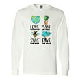 thumbnail image 1 of Inktastic Earth Day Plant a Tree Save the Bees Save the Seas Love Your Mother Earth Long Sleeve T-Shirt, 1 of 5