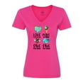 thumbnail image 1 of Inktastic Earth Day Plant a Tree Save the Bees Save the Seas Love Your Mother Earth Women's V-Neck T-Shirt, 1 of 5