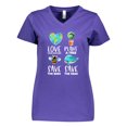 thumbnail image 1 of Inktastic Earth Day Plant a Tree Save the Bees Save the Seas Love Your Mother Earth Women's V-Neck T-Shirt, 1 of 5