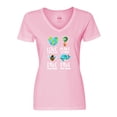 thumbnail image 1 of Inktastic Earth Day Plant a Tree Save the Bees Save the Seas Love Your Mother Earth Women's V-Neck T-Shirt, 1 of 5