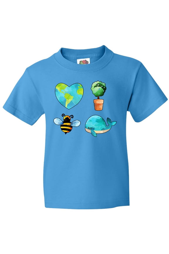Earth Day Plant a Tree Save the Bees Save the Seas Love Your Mother Youth T-Shirt