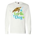 thumbnail image 1 of Inktastic Earth Day Sea Turtle and Hearts Long Sleeve T-Shirt, 1 of 5