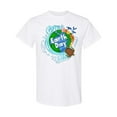 thumbnail image 1 of Inktastic Earth Day Turtle Planet with Waves and Birds T-Shirt, 1 of 5