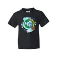 thumbnail image 1 of Inktastic Earth Day Turtle Planet with Waves and Birds Youth T-Shirt, 1 of 5
