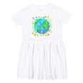 thumbnail image 1 of Inktastic Earth Day with Flowers Girls Toddler Dress, 1 of 5
