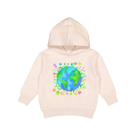 Inktastic Earth Day with Flowers Toddler Hoodie