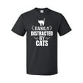 thumbnail image 1 of Inktastic Easily Distracted by Cats T-Shirt, 1 of 5