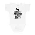 thumbnail image 1 of Inktastic Easily Distracted by Goats Boys or Girls Baby Bodysuit, 1 of 5