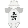 thumbnail image 1 of Inktastic Easily Distracted by Goats Boys or Girls Baby Bodysuit, 1 of 5