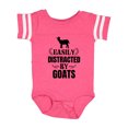 thumbnail image 1 of Inktastic Easily Distracted by Goats Boys or Girls Baby Bodysuit, 1 of 5