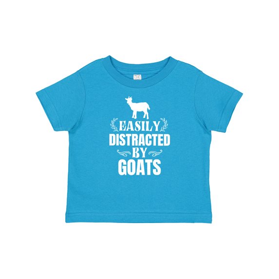 Inktastic Easily Distracted by Goats Boys or Girls Baby T-Shirt