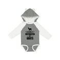 thumbnail image 1 of Inktastic Easily Distracted by Goats Boys or Girls Long Sleeve Baby Bodysuit, 1 of 5
