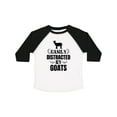 thumbnail image 1 of Inktastic Easily Distracted by Goats Boys or Girls Toddler T-Shirt, 1 of 5