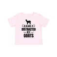 thumbnail image 1 of Inktastic Easily Distracted by Goats Boys or Girls Toddler T-Shirt, 1 of 5