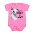 thumbnail image 1 of Inktastic Easily Distracted by Goats Cute Goat Boys or Girls Baby Bodysuit, 1 of 5
