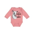 thumbnail image 1 of Inktastic Easily Distracted by Goats Cute Goat Boys or Girls Long Sleeve Baby Bodysuit, 1 of 5