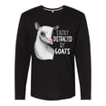 thumbnail image 1 of Inktastic Easily Distracted by Goats Cute Goat Long Sleeve T-Shirt, 1 of 5
