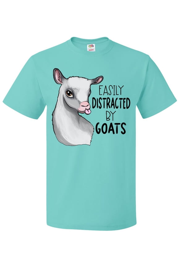 Easily Distracted by Goats Cute Goat T-Shirt