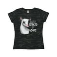 thumbnail image 1 of Inktastic Easily Distracted by Goats Cute Goat Women's T-Shirt, 1 of 5
