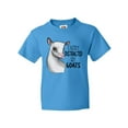thumbnail image 1 of Inktastic Easily Distracted by Goats Cute Goat Youth T-Shirt, 1 of 5
