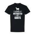 thumbnail image 1 of Inktastic Easily Distracted by Goats T-Shirt, 1 of 5