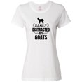 thumbnail image 1 of Inktastic Easily Distracted by Goats Women's T-Shirt, 1 of 5