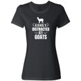 thumbnail image 1 of Inktastic Easily Distracted by Goats Women's T-Shirt, 1 of 5