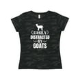 thumbnail image 1 of Inktastic Easily Distracted by Goats Women's T-Shirt, 1 of 5