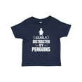 thumbnail image 1 of Inktastic Easily Distracted by Penguins Boys or Girls Baby T-Shirt, 1 of 5
