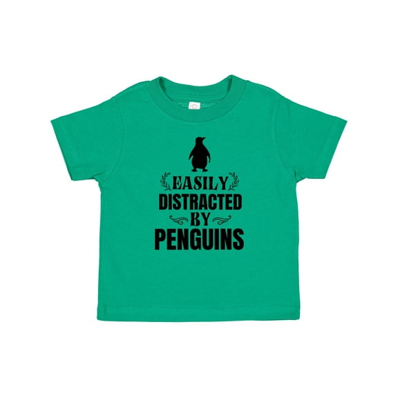 Inktastic Easily Distracted by Penguins Boys or Girls Baby T-Shirt