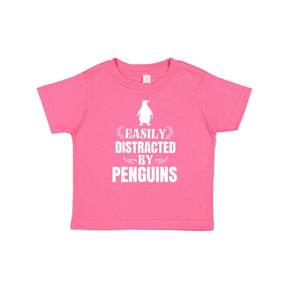 Inktastic Easily Distracted by Penguins Boys or Girls Baby T-Shirt