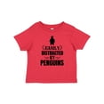 thumbnail image 1 of Inktastic Easily Distracted by Penguins Boys or Girls Baby T-Shirt, 1 of 5