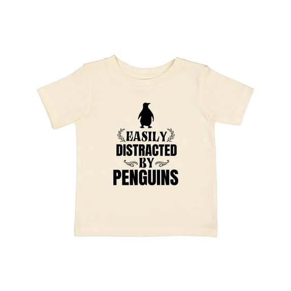 Inktastic Easily Distracted by Penguins Boys or Girls Baby T-Shirt