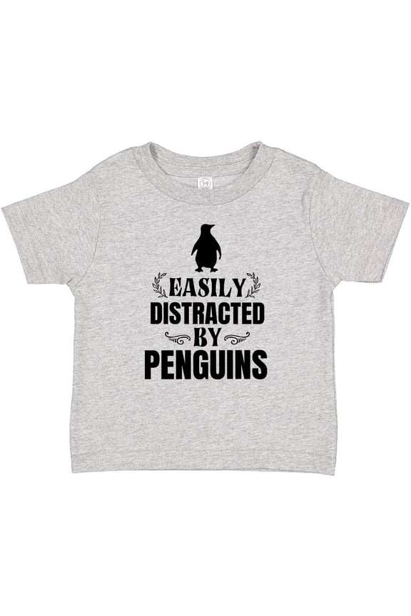 Easily Distracted by Penguins Boys or Girls Baby T-Shirt
