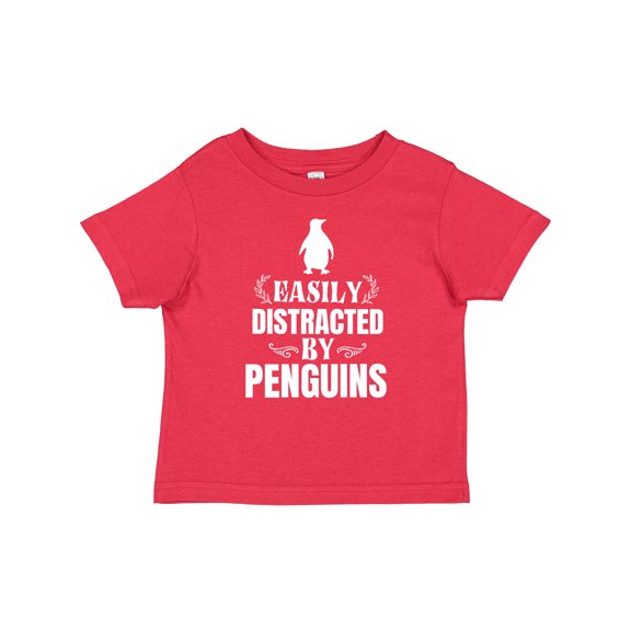 Inktastic Easily Distracted by Penguins Boys or Girls Baby T-Shirt