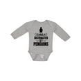 thumbnail image 1 of Inktastic Easily Distracted by Penguins Boys or Girls Long Sleeve Baby Bodysuit, 1 of 5