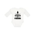thumbnail image 1 of Inktastic Easily Distracted by Penguins Boys or Girls Long Sleeve Baby Bodysuit, 1 of 5