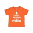 thumbnail image 1 of Inktastic Easily Distracted by Penguins Boys or Girls Toddler T-Shirt, 1 of 5
