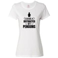 thumbnail image 1 of Inktastic Easily Distracted by Penguins Women's T-Shirt, 1 of 5