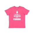 thumbnail image 1 of Inktastic Easily Distracted by Penguins Youth T-Shirt, 1 of 5