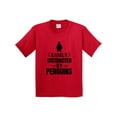 thumbnail image 1 of Inktastic Easily Distracted by Penguins Youth T-Shirt, 1 of 5