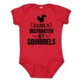 thumbnail image 1 of Inktastic Easily Distracted by Squirrels Boys or Girls Baby Bodysuit, 1 of 5