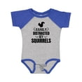 thumbnail image 1 of Inktastic Easily Distracted by Squirrels Boys or Girls Baby Bodysuit, 1 of 5