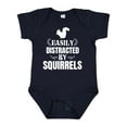 thumbnail image 1 of Inktastic Easily Distracted by Squirrels Boys or Girls Baby Bodysuit, 1 of 5