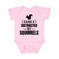 thumbnail image 1 of Inktastic Easily Distracted by Squirrels Boys or Girls Baby Bodysuit, 1 of 5
