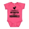 thumbnail image 1 of Inktastic Easily Distracted by Squirrels Boys or Girls Baby Bodysuit, 1 of 5