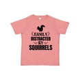 thumbnail image 1 of Inktastic Easily Distracted by Squirrels Boys or Girls Toddler T-Shirt, 1 of 5